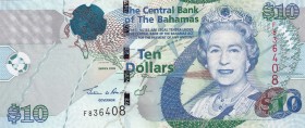 Bahamas, 10 Dollars, 2005, UNC,p73a

Serial Number: F 836408
Estimate: 75 - 150 USD