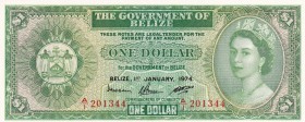 Belize, 1 Dollar, 1974, UNC,p33as

Serial Number: A/1 201344
Estimate: 200 - 400 USD
