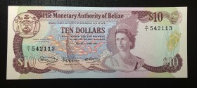 Belize, 10 Dollars, 1980, UNC,p40as

Serial Number: P/1 542113
Estimate: 250 - 500 USD