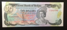 Belize, 10 Dollars, 1983, UNC,p44a

Serial Number: P/4 102796
Estimate: 250 - 500 USD