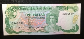Belize, 1 Dollar, 1987, UNC,p46c

Serial Number: A/12 306059
Estimate: 20 - 40 USD