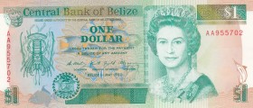Belize, 1 Dollar, 1990, UNC,p51

Serial Number: AA 955702
Estimate: 15 - 30 USD