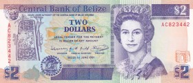 Belize, 2 Dollars, 1991, UNC,p52b

Serial Number: AC 823442
Estimate: 15 - 30 USD