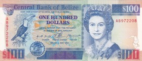 Belize, 100 Dollars, 1994, UNC,p57c

Serial Number: AB 972208
Estimate: 400 - 800 USD
