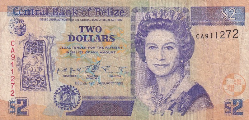 Belize, 2 Dollars, 1999, FINE,p60a

Serial Number: CA 911272
Estimate: 15 - 3...