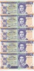 Belize, 2 Dollars, 2014, UNC,p66e, (Total 5 banknotes)
Portrait of Queen Elizabeth II

Estimate: 20 - 40 USD