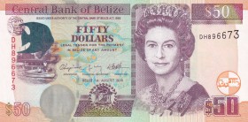 Belize, 50 Dollars, 2010, UNC, p70d

Serial Number: DH 896673
Estimate: 75 - 150 USD