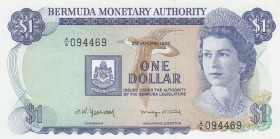 Bermuda, 1 Dollar, 1982, UNC,p28b

Serial Number: A/6 094469
Estimate: 25 - 50 USD