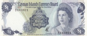 Cayman Islands, 1 Dollar, 1972, UNC,p1b

Serial Number: A/2 160921
Estimate: 50 - 100 USD