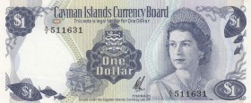Cayman Islands, 1 Dollar, 1972, AUNC (-),p1b

Serial Number: A/2 511631
Estimate: 15 - 30 USD