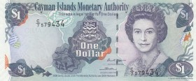 Cayman Islands, 1 Dollar, 1985, UNC,p5f

Serial Number: C/7 579434
Estimate: 20 - 40 USD