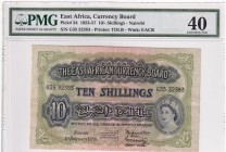 East Africa, 10 Shillings, 1953, XF (+),p34
PMG 40
Serial Number: G35 32383
Estimate: 300 - 600 USD