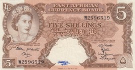 East Africa, 5 Shillings, 1962, VF (+),p41b

Serial Number: W25 96519
Estimate: 75 - 150 USD