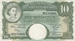 East Africa, 10 Shillings, 1962, VF,p42c

Serial Number: W22 03468
Estimate: 100 - 200 USD