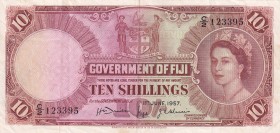 Fiji, 10 Shillings, 1957, XF,p52a

Serial Number: C/2 123395
Estimate: 75 - 150 USD