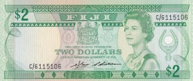 Fiji, 2 Dollars, 1983, UNC,p82a

Serial Number: C/6 115106
Estimate: 30 - 60 USD
