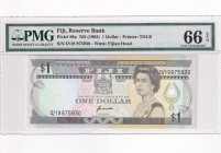 Fiji, 1 Dollar, 1993, UNC,p89a
PMG 66 EPQ
Serial Number: D/19 975930
Estimate: 25 - 50 USD