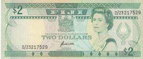 Fiji, 2 Dollars, 1995, UNC,p90a

Serial Number: D/23 217529
Estimate: 20 - 40 USD