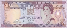 Fiji, 10 Dollars, 1992, UNC,p94
Portrait of Queen Elizabeth II
Serial Number: C165505
Estimate: 50 - 100 USD