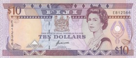 Fiji, 10 Dollars, 1992, UNC,p94a 

Serial Number: E 812566
Estimate: 50 - 100 USD