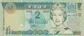 Fiji, 2 Dollars, 2002, UNC,p104

Serial Number: BK 142372
Estimate: 10 - 20 USD