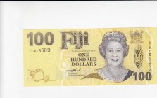 Fiji, 100 Dollars, 2007, UNC,p114a
Portrait of Queen Elizabeth II
Serial Number: CC816689
Estimate: 100 - 200 USD