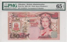Gibraltar, 50 Pounds, 2006, UNC,p34a
PMG 65 EPQ
Serial Number: AA194414
Estimate: 150 - 300 USD
