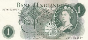 Great Britain, 1 Pound, 1963, UNC,p374c
Sign: Hollom
Serial Number: J57N 028937
Estimate: 20 - 40 USD