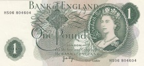 Great Britain, 1 Pound, 1970-1977, UNC (-),p374g
Queen II.Elizabeth potrait
Serial Number: HS06 804604
Estimate: 15 - 30 USD