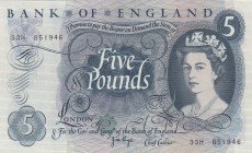 Great Britain, 5 Pounds, 1971, XF,p375c
Sign: Page
Serial Number: 33H 851946
Estimate: 100 - 200 USD