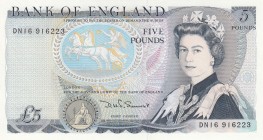 Great Britain, 5 Pounds, 1980-1987, UNC,p378c
Queen II.Elizabeth potrait
Serial Number: DN16 916223
Estimate: 40 - 80 USD