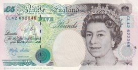 Great Britain, 5 Pounds, 1999, UNC,p382c
Sign: Lowther
Serial Number: CL42 622348
Estimate: 25 - 50 USD