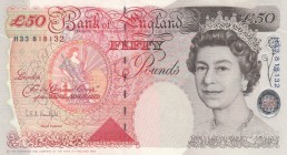 Great Britain, 50 Pounds , 1994, UNC,p388a
Sign: Kentfield
Serial Number: H33 818132
Estimate: 150 - 300 USD