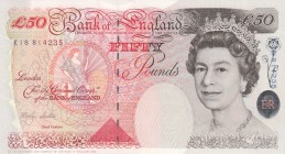 Great Britain, 50 Pounds , 1999, UNC,p388b
Sign: Lowther
Serial Number: K18 814235
Estimate: 100 - 200 USD