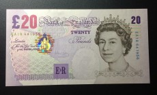Great Britain, 20 Pounds , 2004, UNC,p390b
Sign: Bailey
Serial Number: EA18 641956
Estimate: 75 - 150 USD