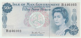 Isle of Man, 50 Pence, 1972, UNC,p28b

Serial Number: B 446103
Estimate: 40 - 80 USD