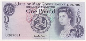 Isle of Man, 1 Pound, 1972, UNC,p29c
Sign: Paul
Serial Number: G 267061
Estimate: 40 - 80 USD