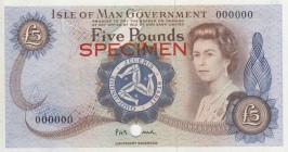 Isle of Man, 5 Pounds, 1972, UNC,p29ct, SPECİMEN
Color trial specimen
Serial Number: 000000
Estimate: 1000 - 2000 USD