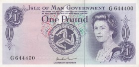 Isle of Man, 1 Pound, 1972, UNC (-),p29d
Portrait of Queen Elizabeth II
Serial Number: G 644400
Estimate: 60 - 120 USD