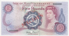 Isle of Man, 5 Pounds, 1972, UNC,p30bs, SPECİMEN
Sign: Paul
Serial Number: 000000
Estimate: 300 - 600 USD