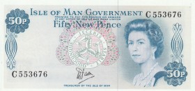 Isle of Man, 50 New Pence, 1979, UNC,p33
Portrait of Queen Elizabeth II
Serial Number: C 553676
Estimate: 20 - 40 USD