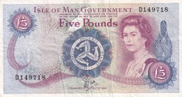 Isle of Man, 5 Pounds, 1979, VF,p35b
Sign: Dawson
Serial Number: D 149718
Estimate: 50 - 100 USD