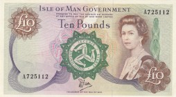 Isle of Man, 10 Pounds, 1979, UNC,p36b
Sign: Dawson
Serial Number: A 725112
Estimate: 400 - 800 USD