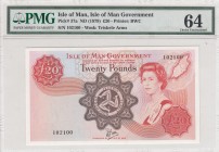 Isle of Man, 20 Pounds, 1979, UNC,p37a
PMG 64
Serial Number: 102100
Estimate: 400 - 800 USD