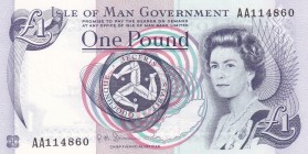 Isle of Man, 1 Pound, 1983, UNC,p40c

Serial Number: AA 114860
Estimate: 15 - 30 USD