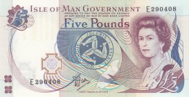 Isle of Man, 5 Pounds, 1983, UNC,p41a
Sign: Dawson
Serial Number: E 290408
Estimate: 50 - 100 USD