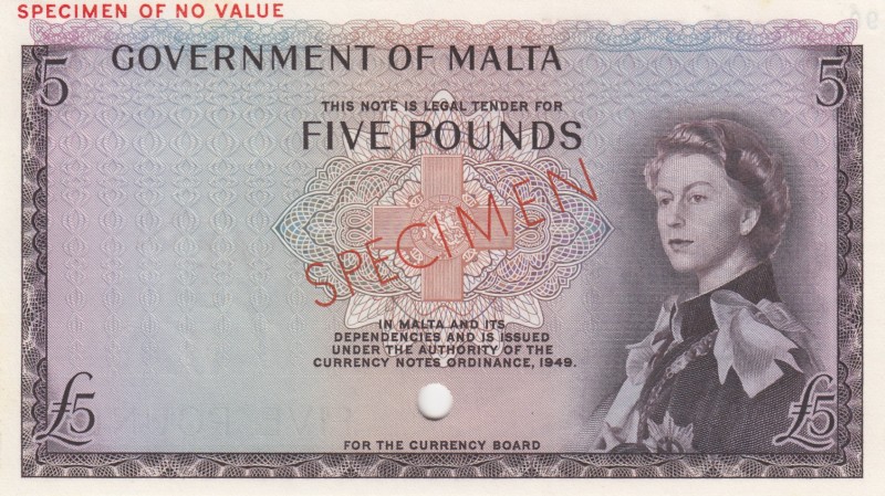 Malta, 5 Pounds, 1968, UNC,p30as, SPECİMEN


Estimate: 750 - 1500 USD