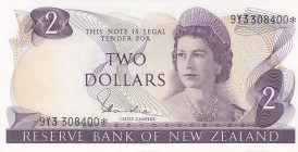 New Zealand, 2 Dollars, 1977, UNC,p164dr, REPLACEMENT
Sign: Hardie
Serial Number: 9Y3 308400*
Estimate: 30 - 60 USD