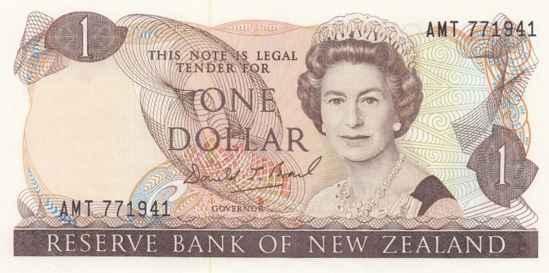 New Zealand, 1 Dollar, 1989, UNC,p169c
Sign: Brash
Serial Number: AMT 771941
...