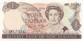 New Zealand, 1 Dollar, 1989, UNC,p169c
Sign: Brash
Serial Number: AMT 771941
Estimate: 15 - 30 USD